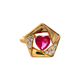 Anillo Golden Heart Glam