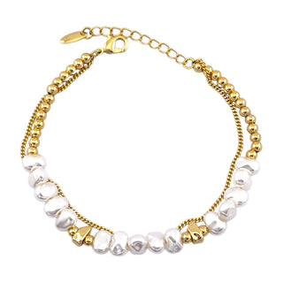 Abstract Gold & Pearl