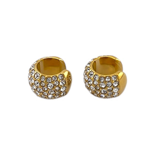 Crystal Duo Huggie
