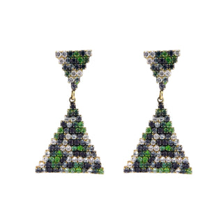 Emerald Pixel Triangles